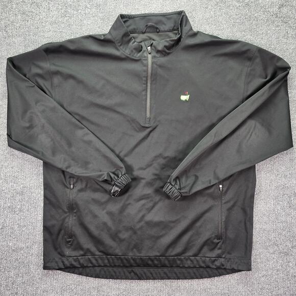 Masters Other - Masters Tech 1/4 Zip Pullover Mens XL Black Augusta Golf Windbreaker Jacket